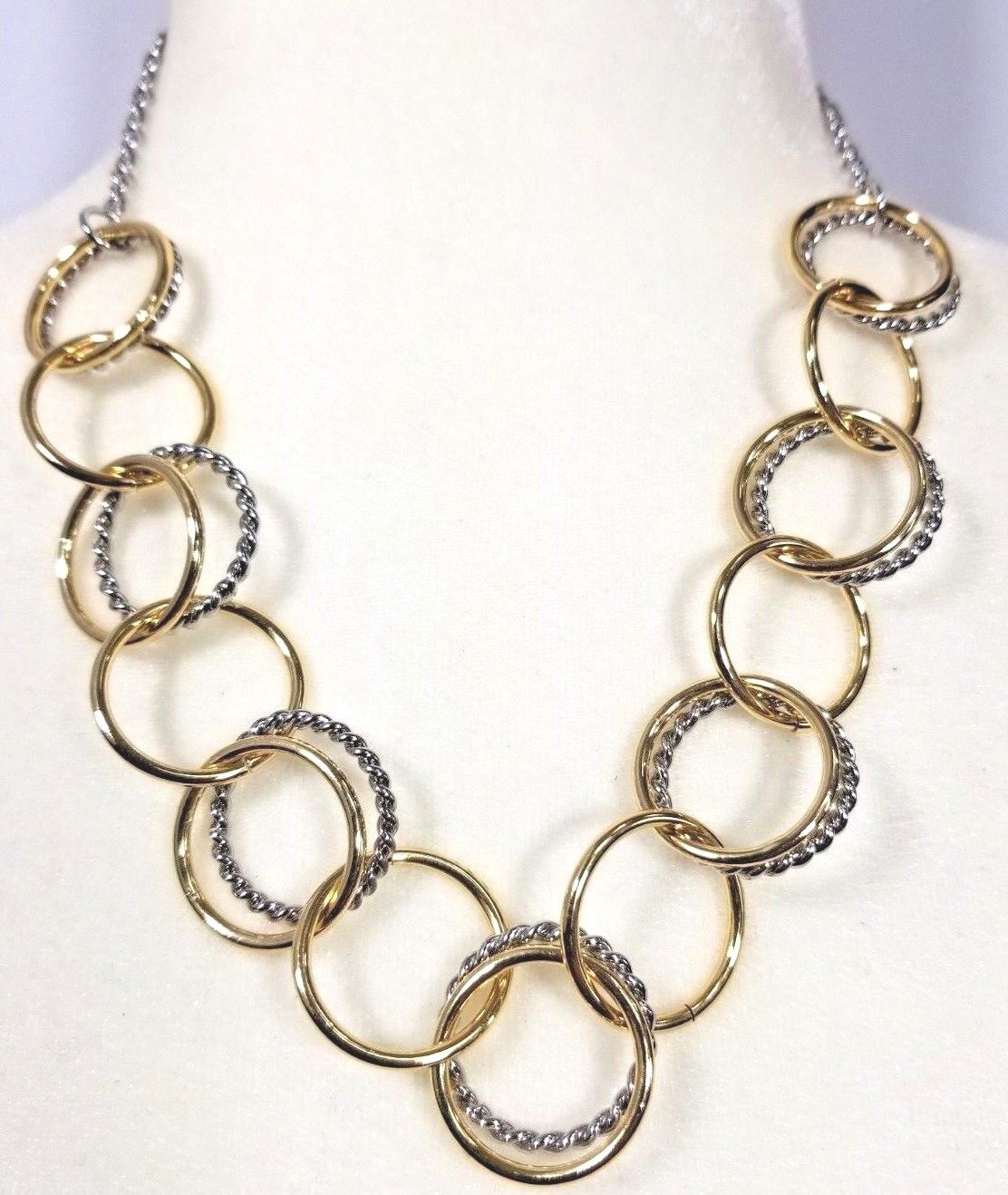 TALBOTS Two-Tone Links Necklace
