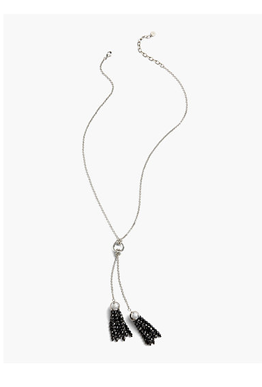 TALBOTS Double Tassel Necklace