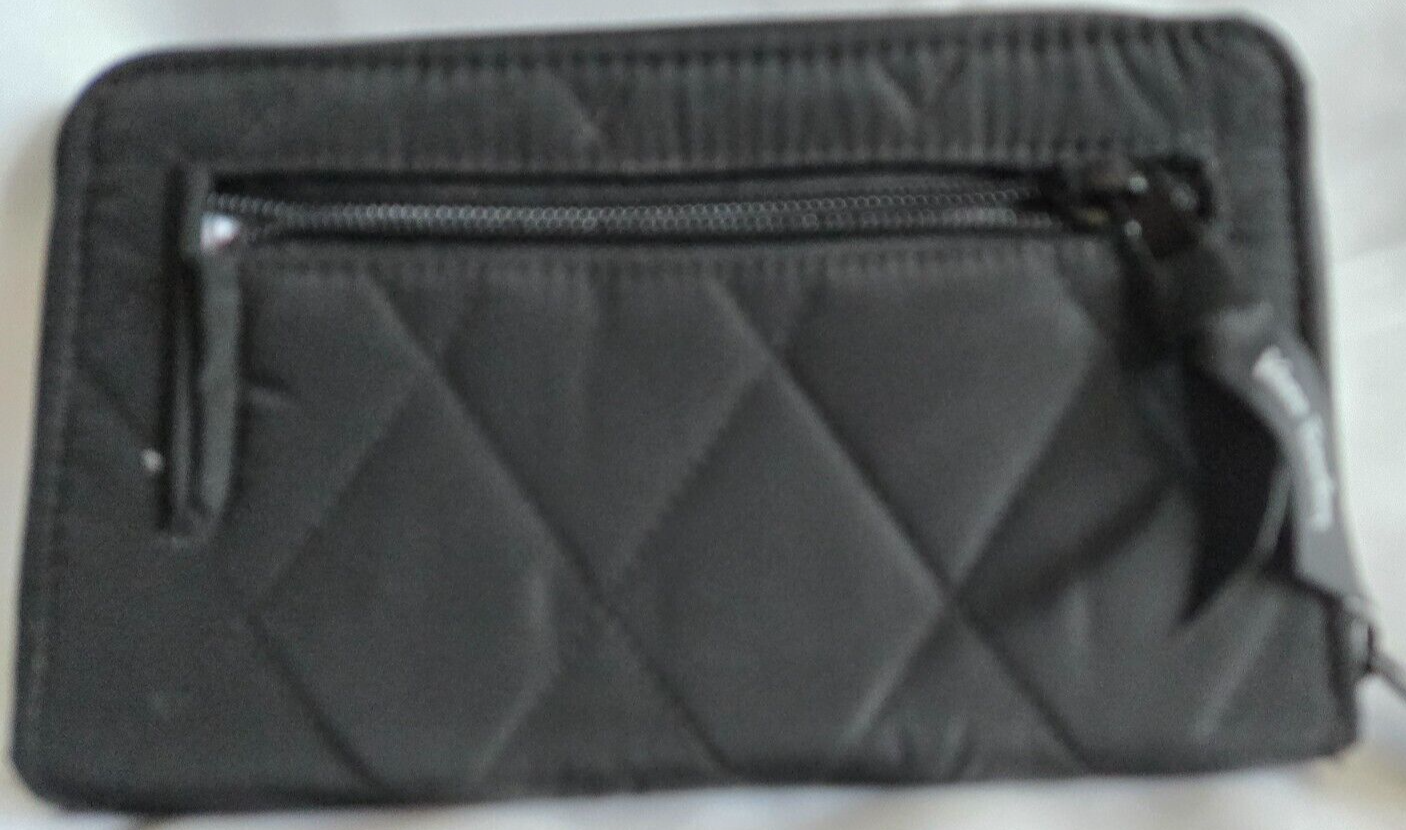 Vera Bradley RFID Turnlock Wallet, Black