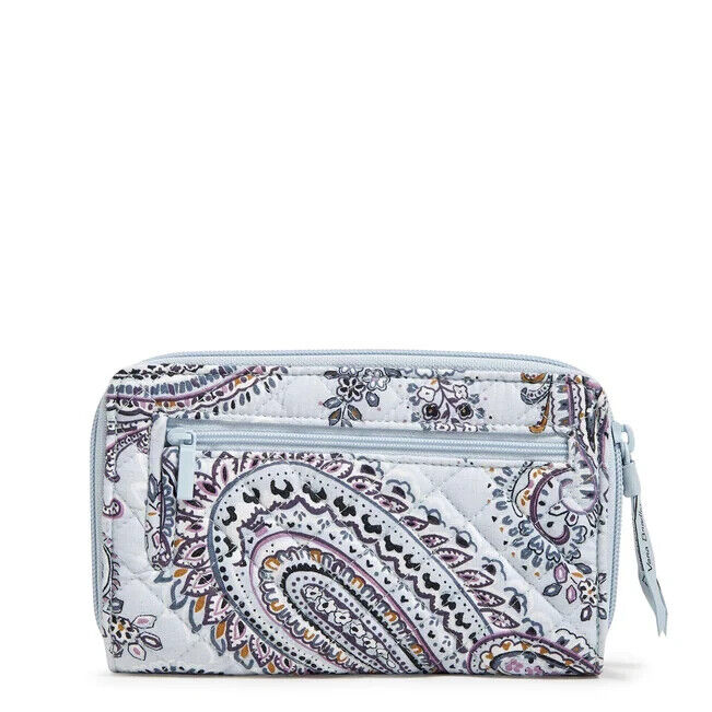 Vera Bradley RFID Turnlock Wallet, Soft Sky Paisley