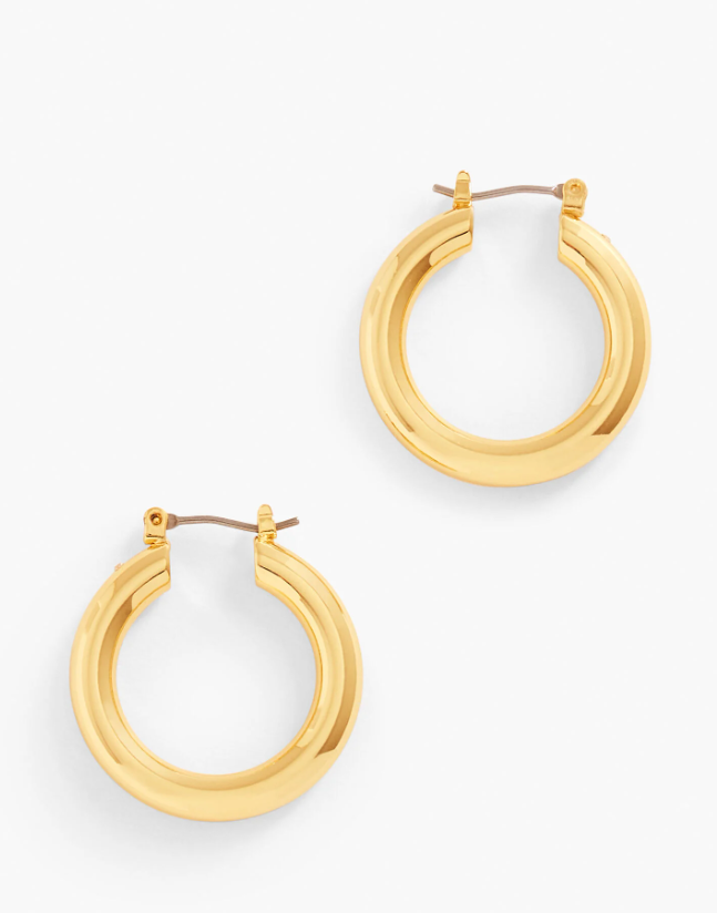 TALBOTS CLASSIC HOOP EARRINGS