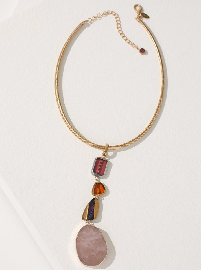 CHICO'S TIERED PENDANT NECKLACE