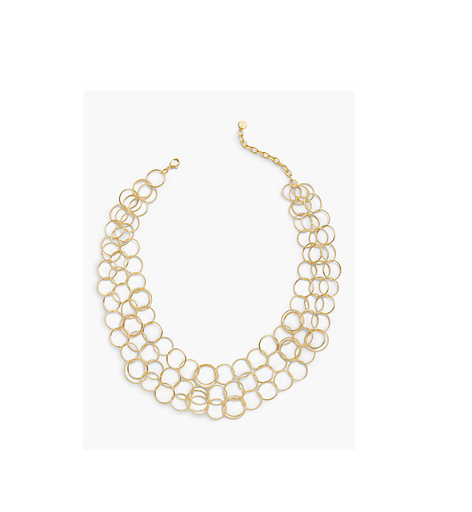 TALBOTS Interlock Hoop Necklace