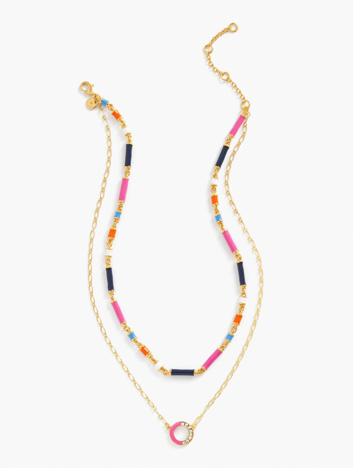 TALBOTS LAYERED ENAMEL NECKLACE