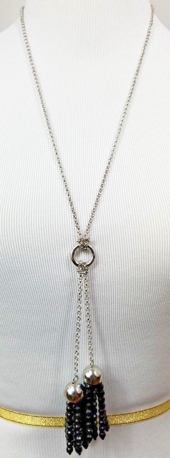 TALBOTS Double Tassel Necklace