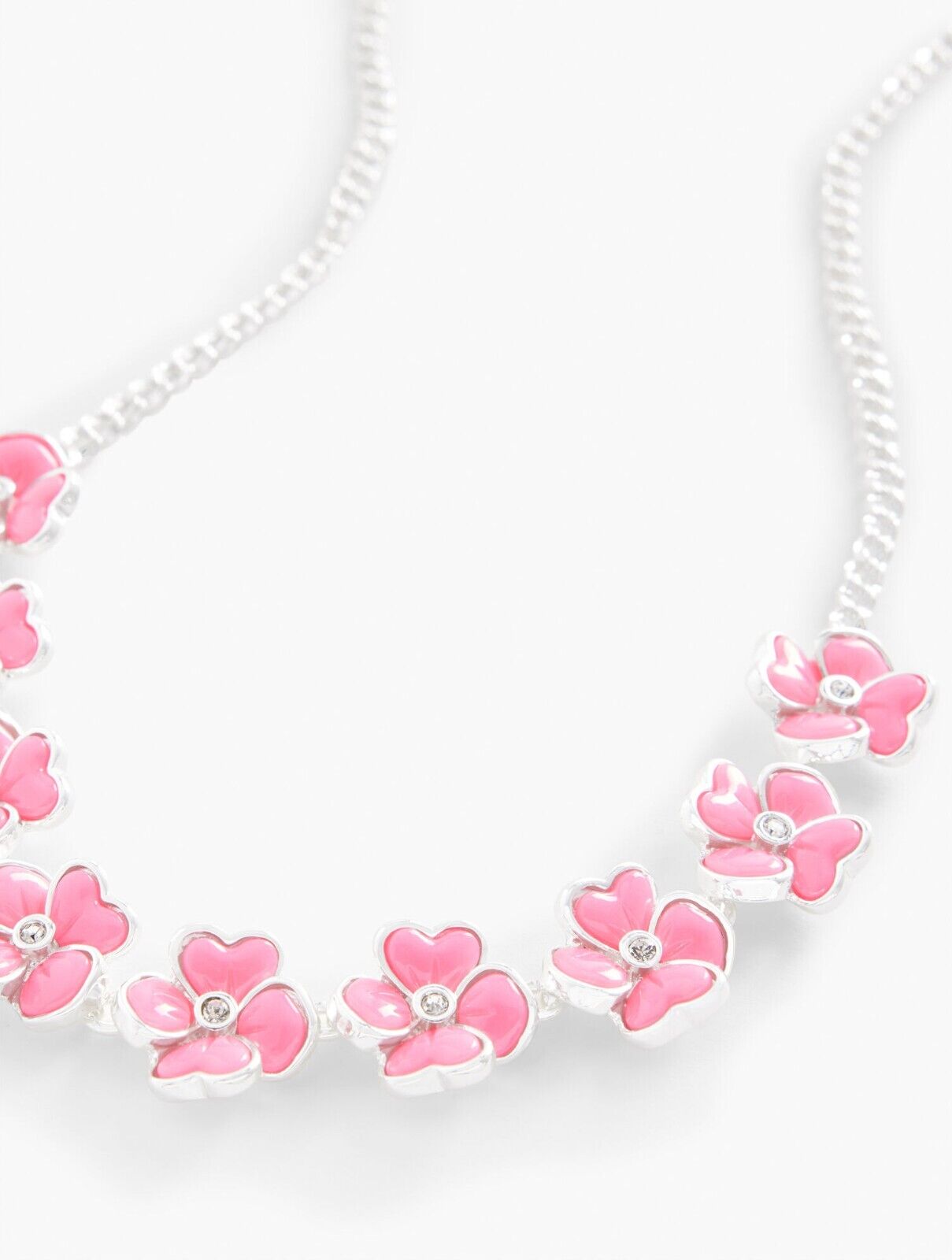 TALBOTS FUN FLORAL NECKLACE