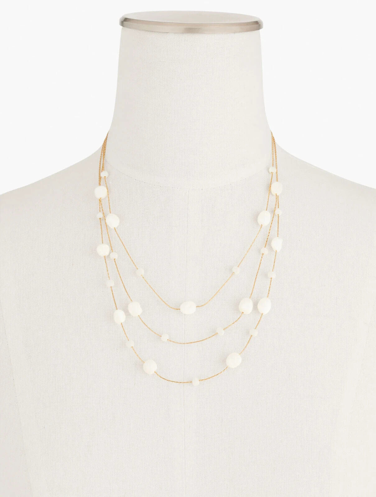 TALBOTS CLASSIC PEARL ILLUSION NECKLACE