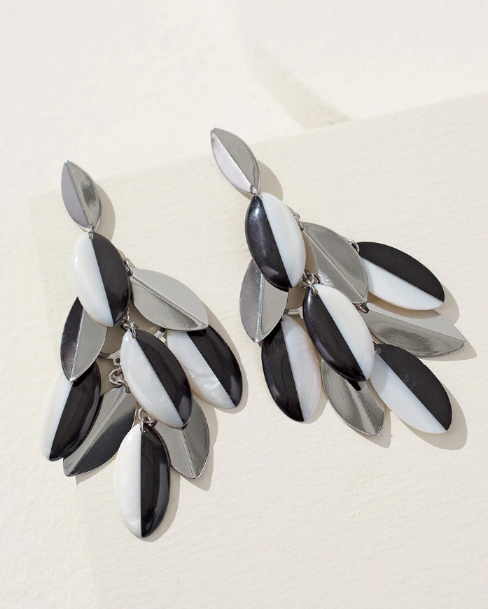 CHICO'S SHELL CHANDELIER EARRINGS
