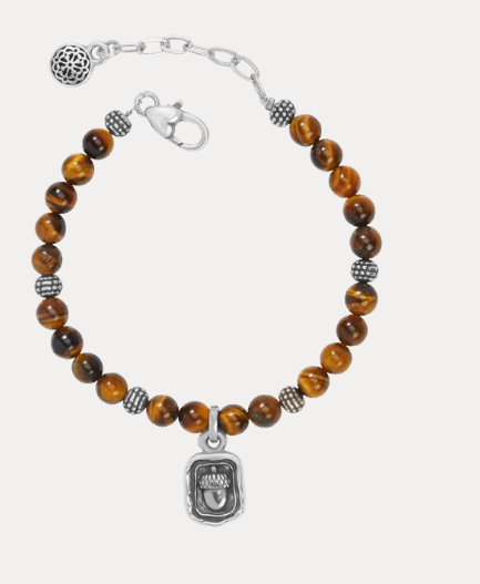 BRIGHTON FERRARA VIRTUE BEADED ACORN BRACELET