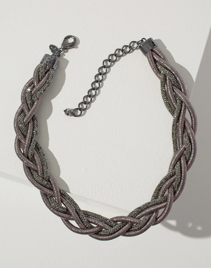 CHICO'S BRAIDED COLLAR NECKLACE