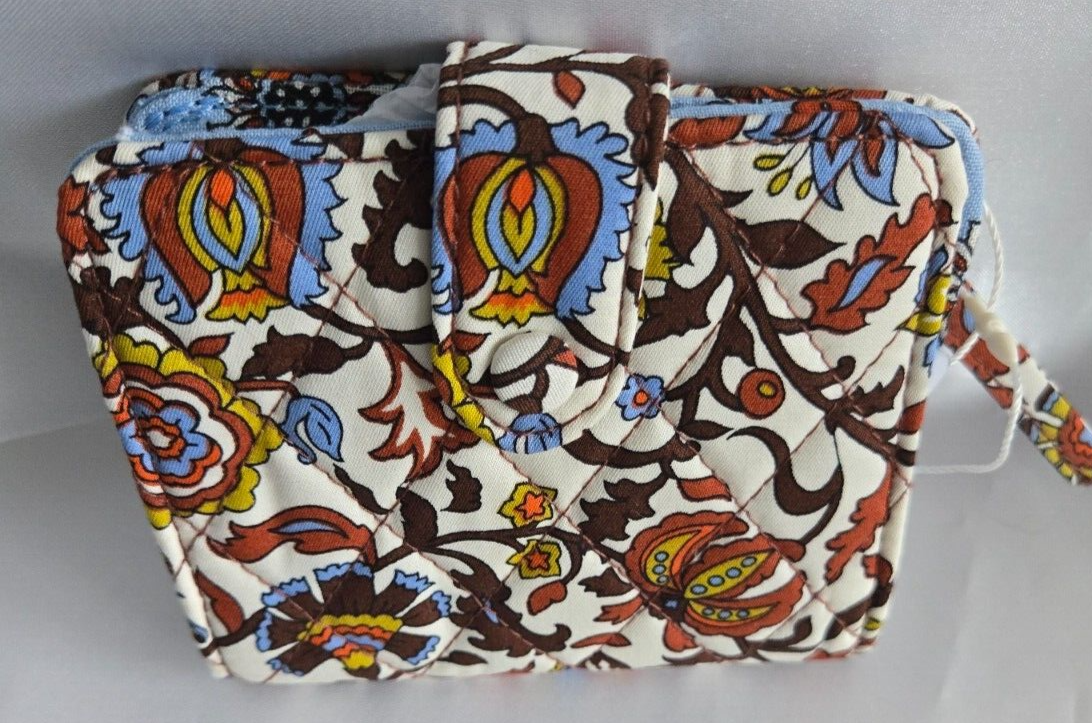 Vera Bradley Small Tab Wallet , Marrakesh Vines Cream