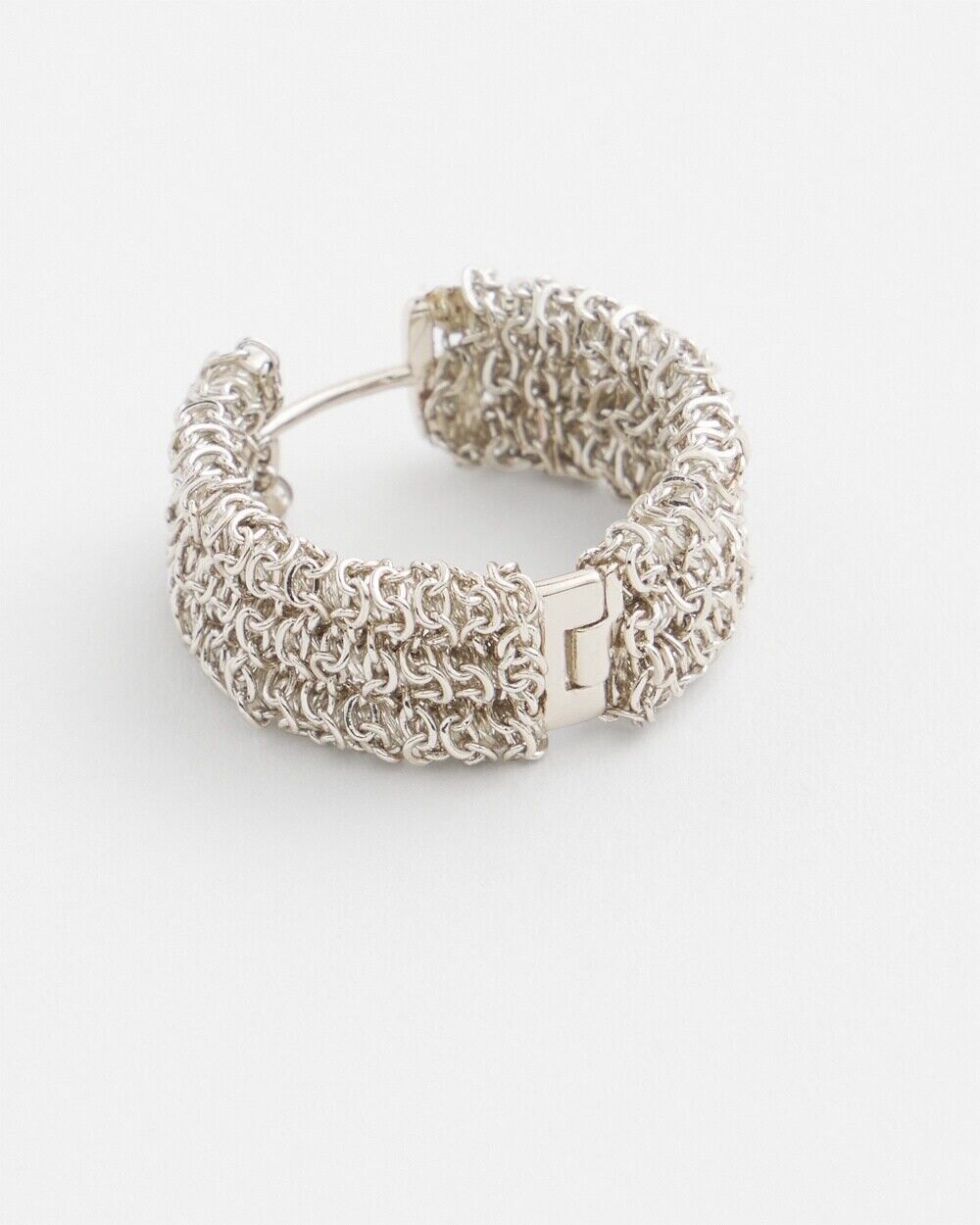 CHICO'S MESH MINI HOOPS EARRINGS