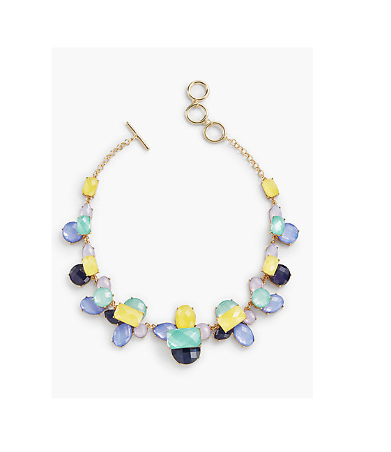 TALBOTS Colorful Faceted Necklace