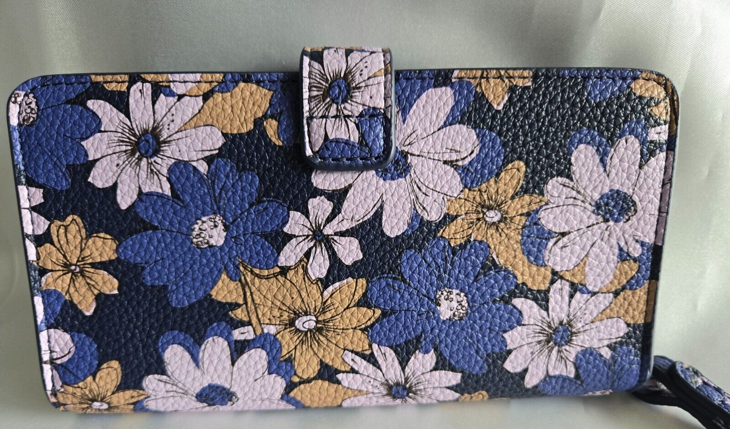 Vera Bradley Faux Leather Phone Wristlet, Trellis Floral