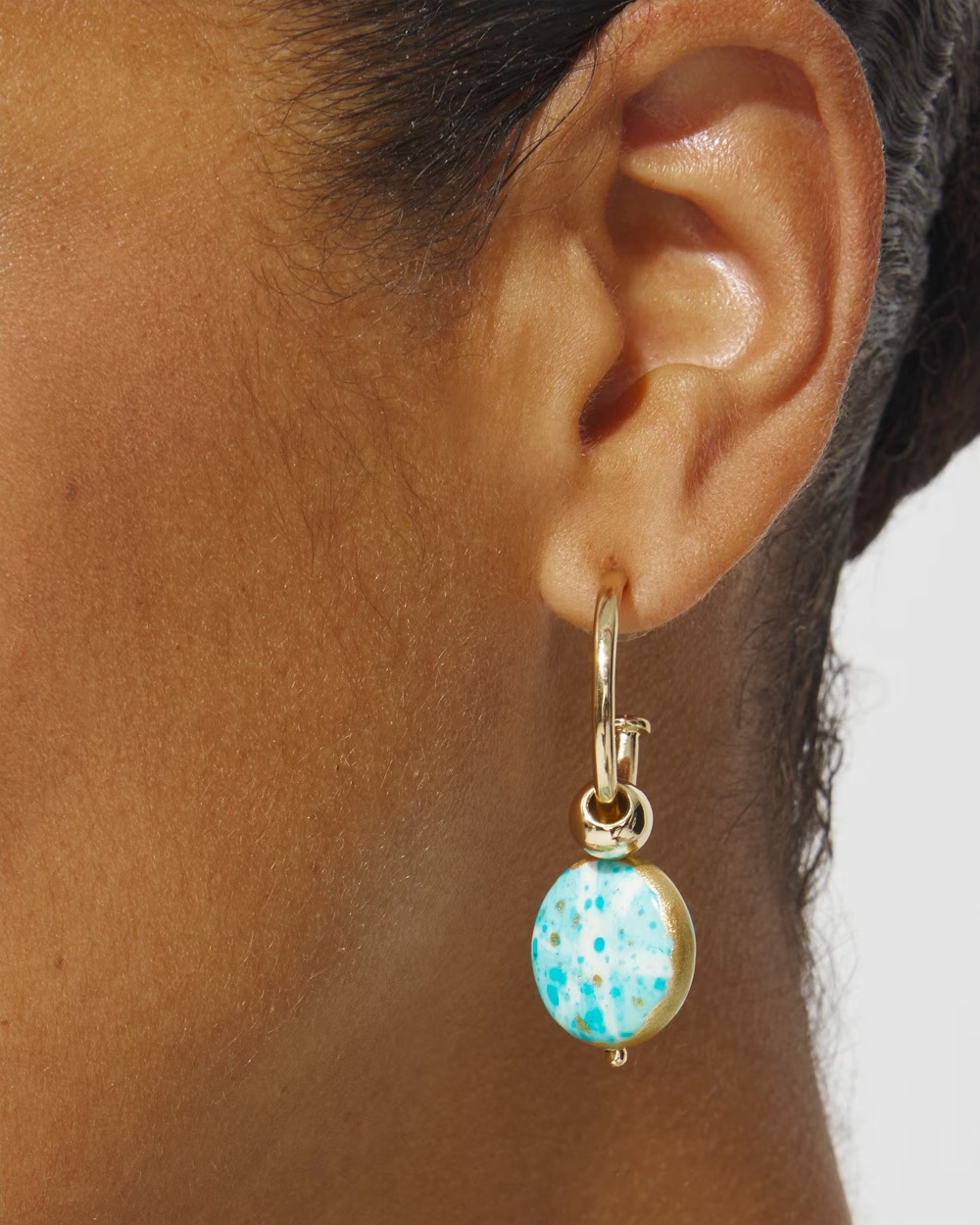 CHICO'S MOSAIC TILES DROP EARRINGS