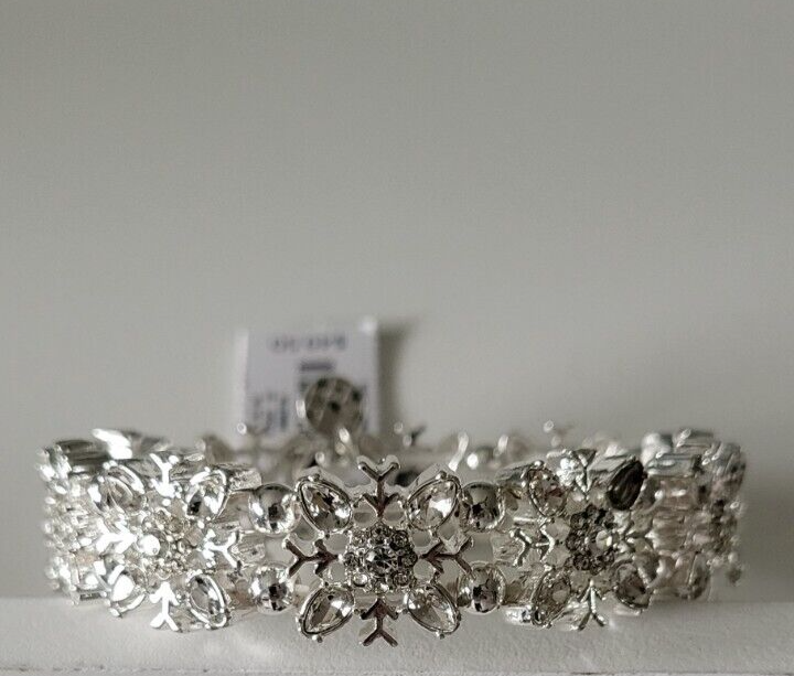 TALBOTS CLASSIC CRYSTAL STRETCH BRACELET