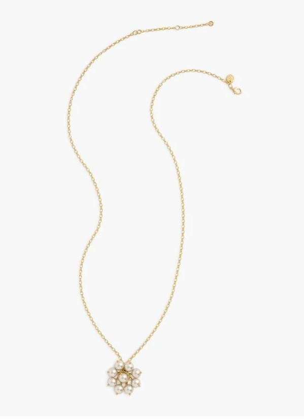TALBOTS PEARL CLUSTER PENDANT