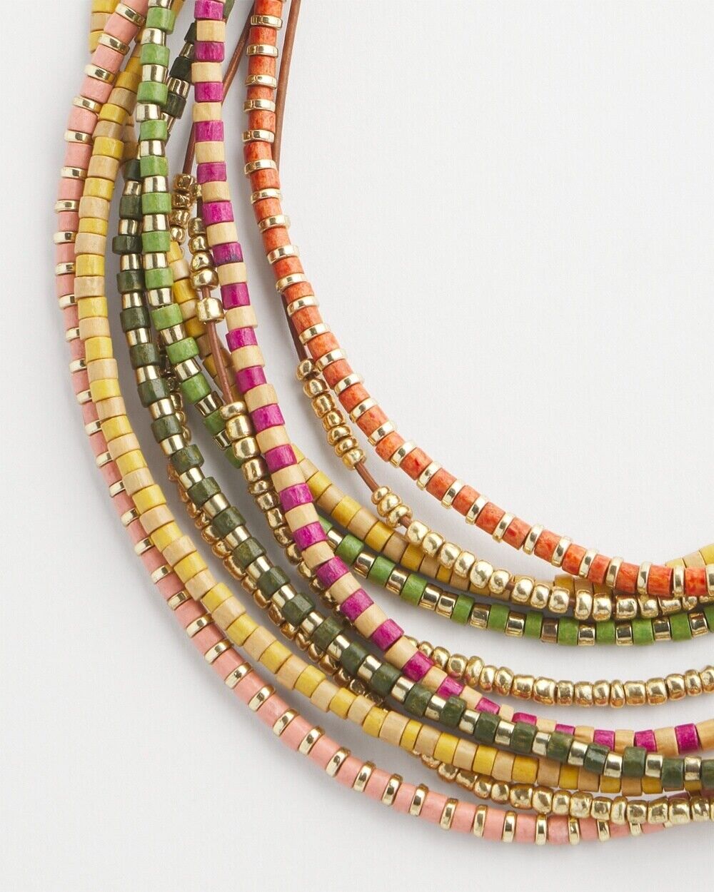 CHICO'S BEADED MULTICOLOR NECKLACE
