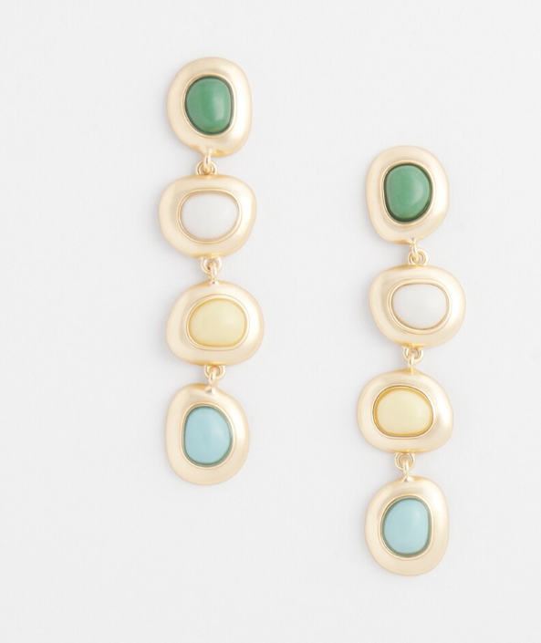 CHICO'S NETRALS DROP EARRINGS