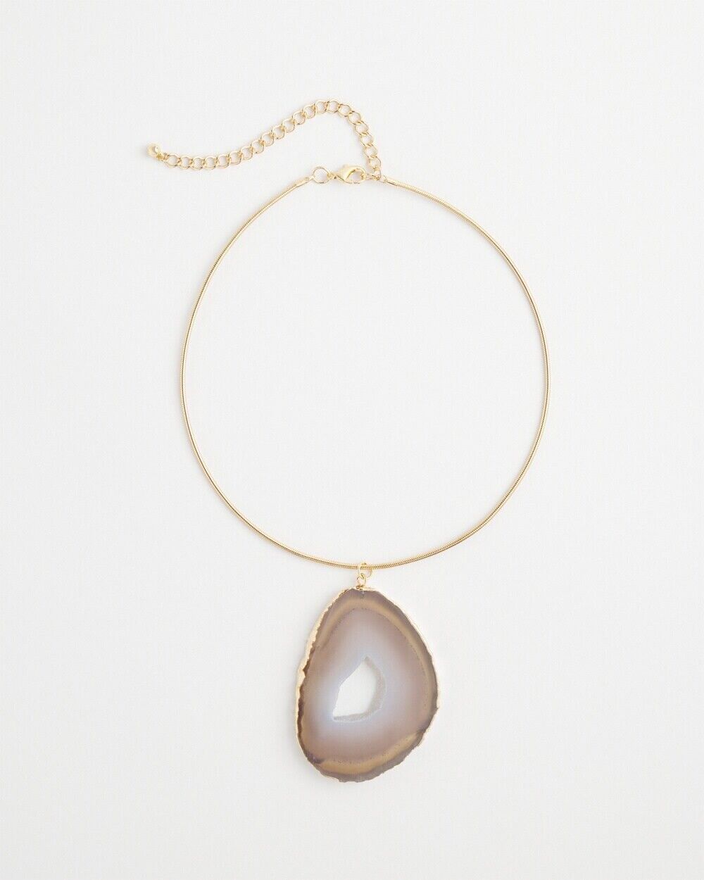 CHICO'S AGATE STONE COLLAR NECKLACE