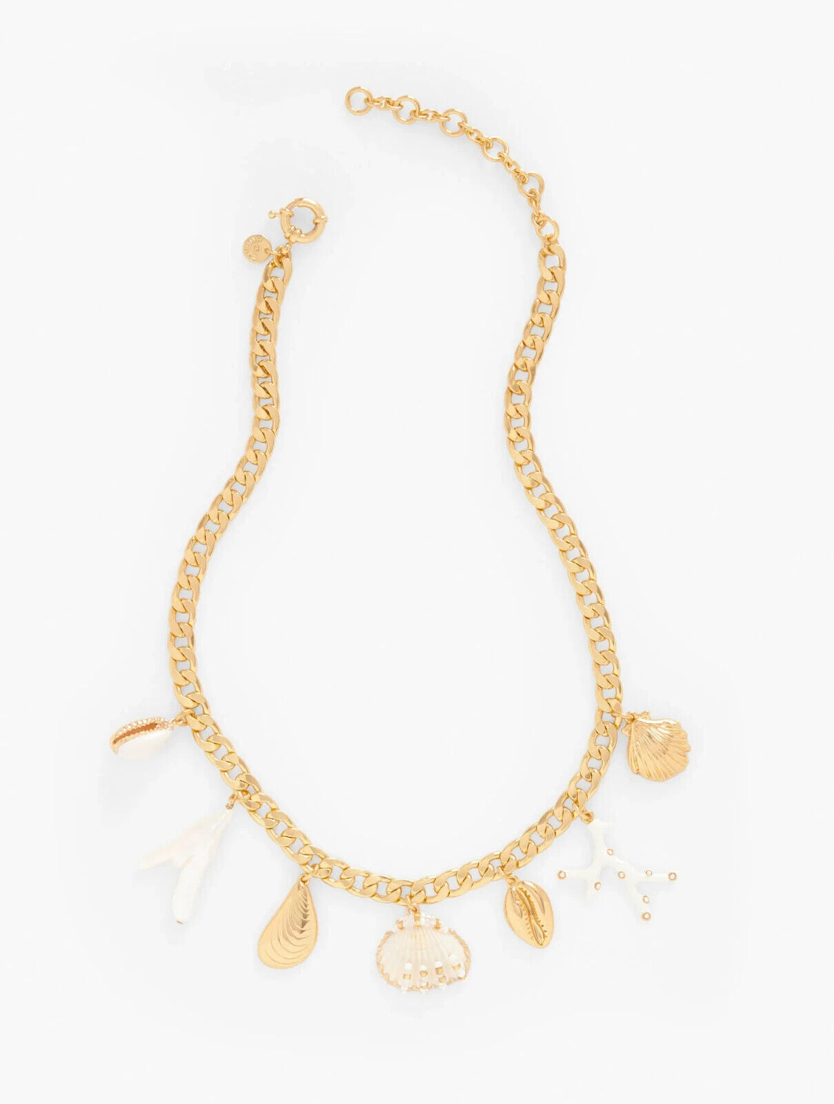 TALBOTS BEADED SEASHELL NECKLACE