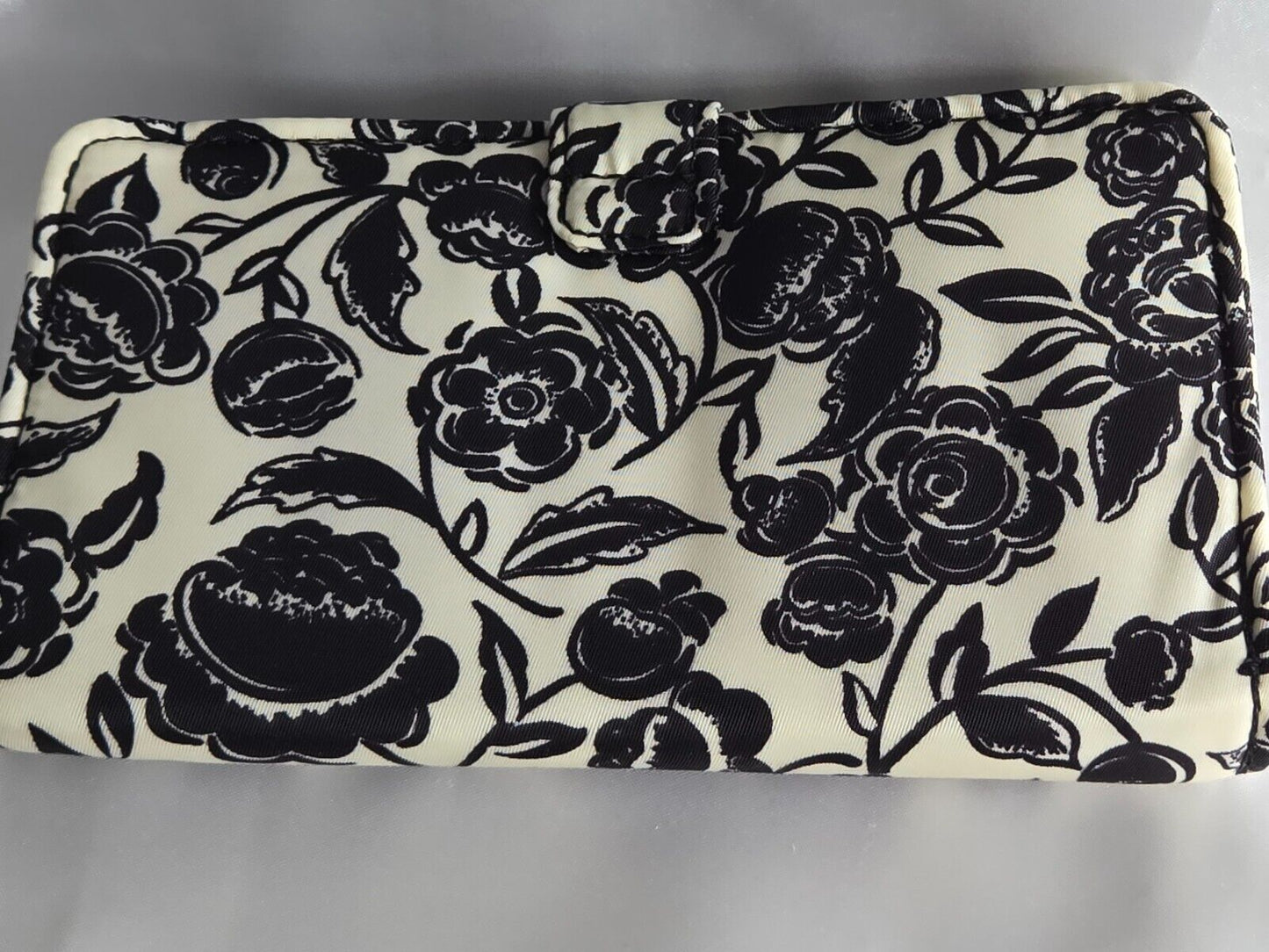 Vera Bradley Phone Wristlet, Bubbly Flowers Black in Nylon Twill