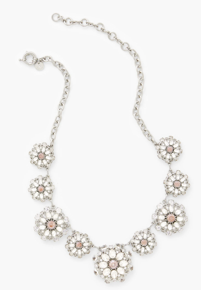 TALBOTS GRAPHITE NIGHT STATEMENT NECKLACE