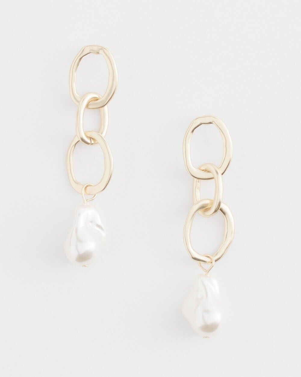 CHICO'S CHAIN LINK DROP EARRINGS