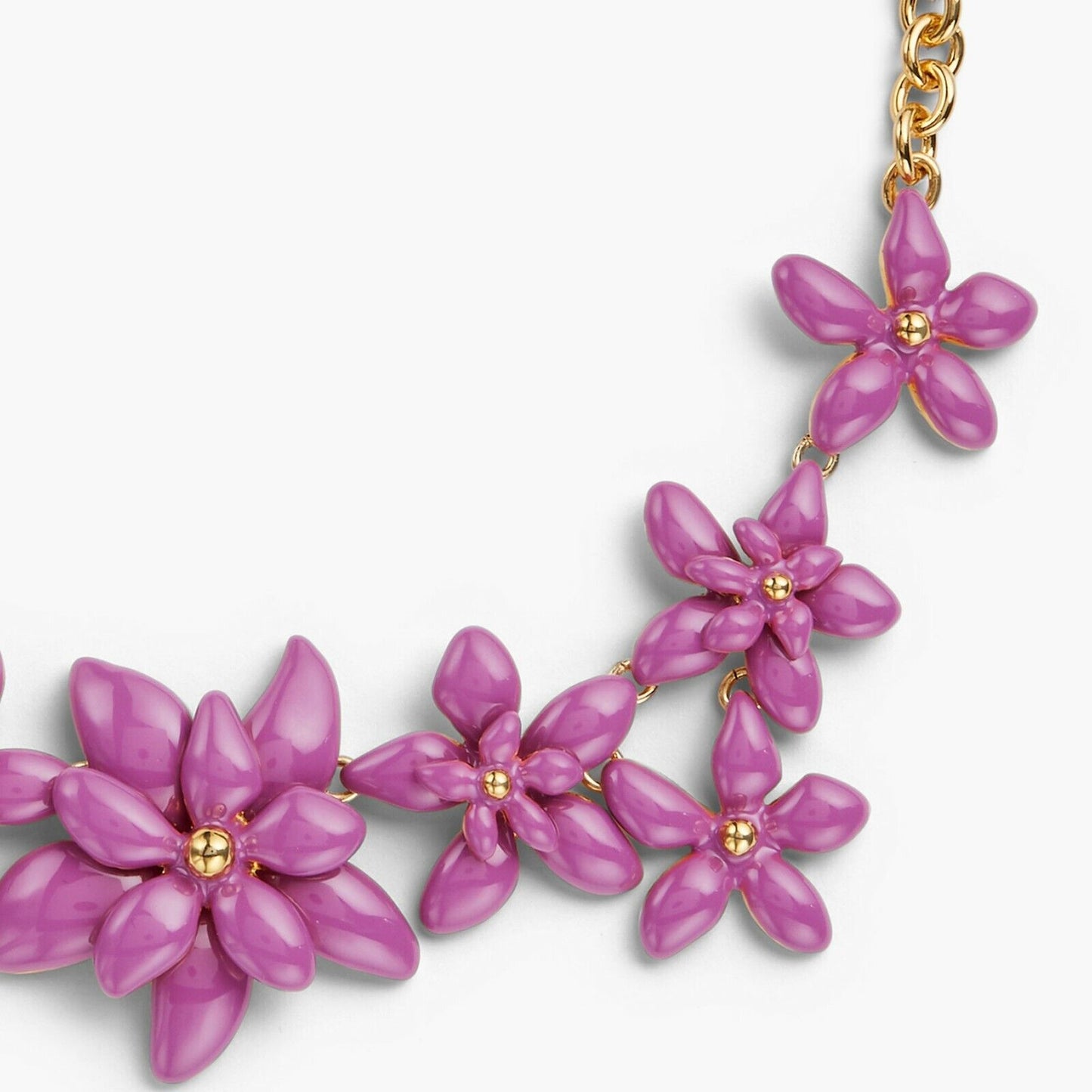 TALBOTS ENAMEL FLOWER NECKLACE