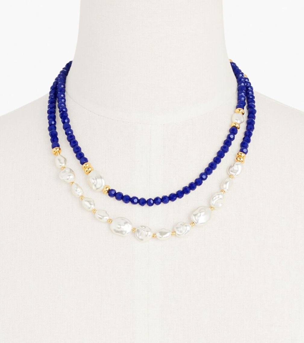 TALBOTS MIXED PEARL NECKLACE