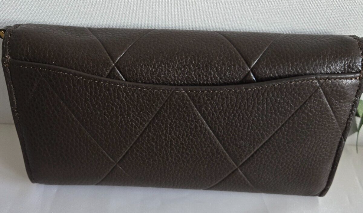 Vera Bradley Wildwood Wallet Crossbody, Demitasse in Leather