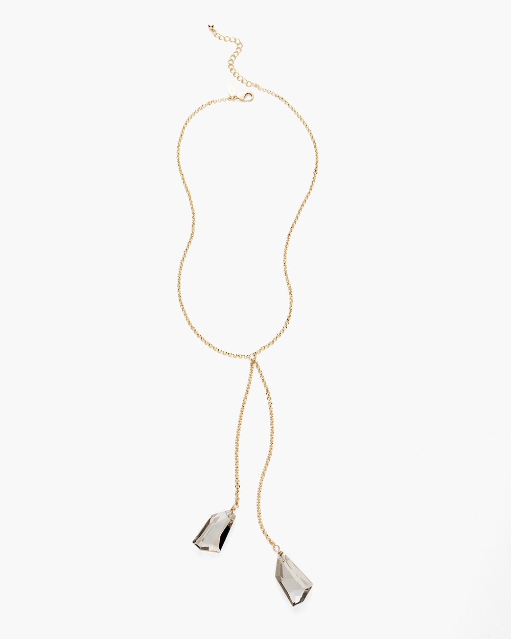 CHICO'S SYDNIE DOUBLE-DROP PENDANT NECKLACE
