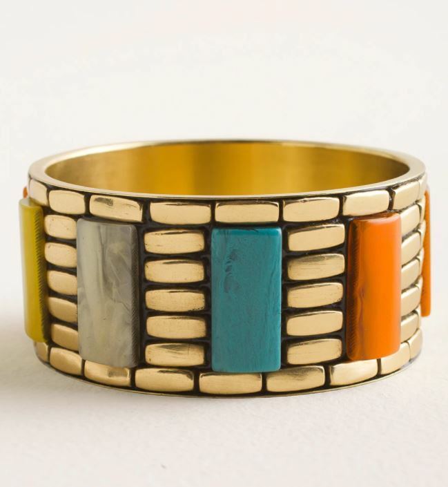 CHICO'S MULTICOLORED WIDE BANGLE BRACELET