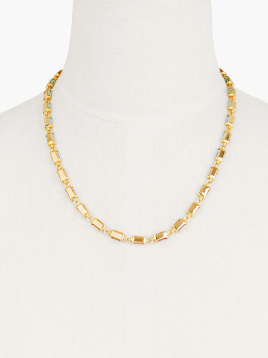 TALBOTS BRIGHT BAGUETTE NECKLACE