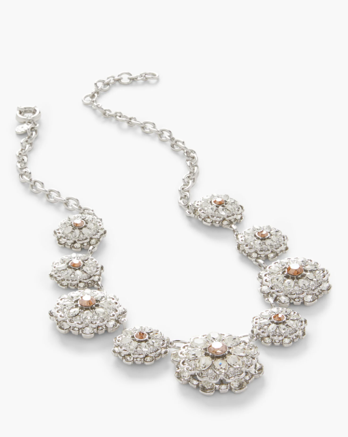 TALBOTS GRAPHITE NIGHT STATEMENT NECKLACE