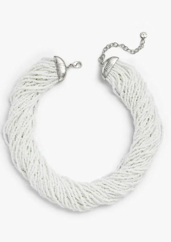 TALBOTS MULTI-STRAND SEED BEAD NECKLACE