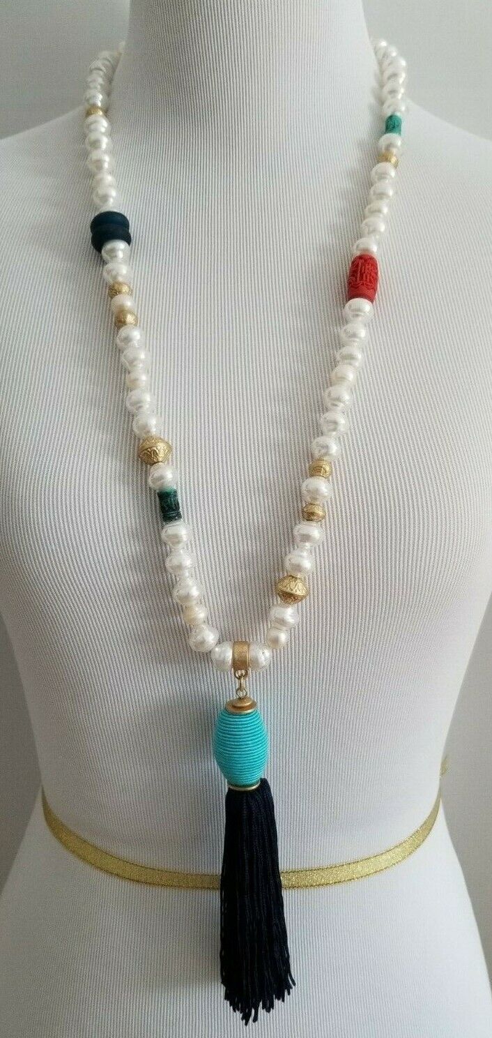 CHICO'S CHARLI TASSEL NECKLACE
