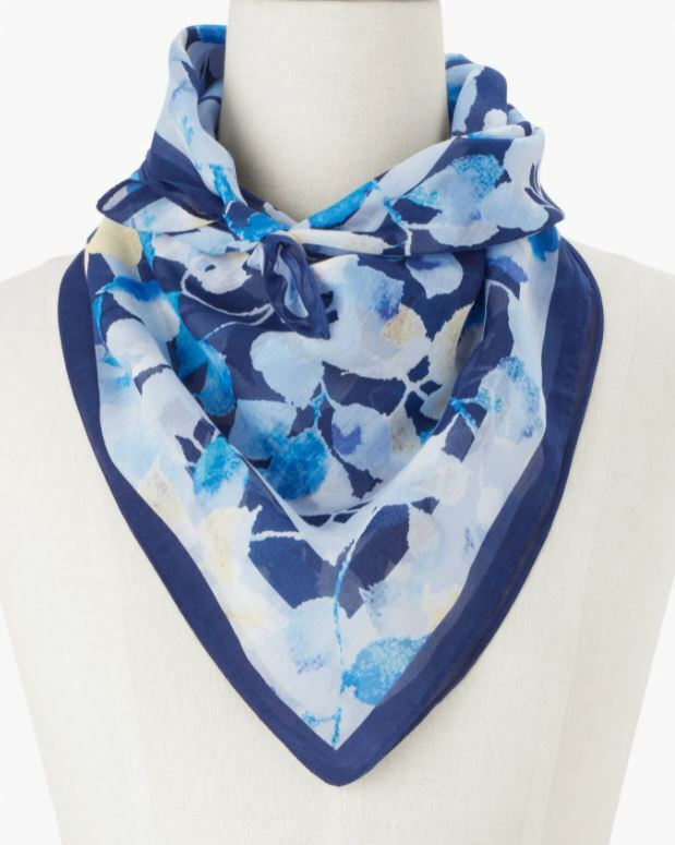 TALBOTS FALLING LEAVES SQUARE SCARF