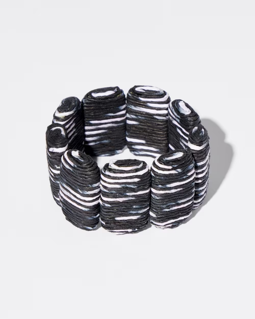 CHICO'S BLACK & WHITE STRETCH BRACELET