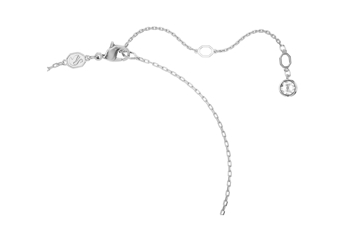 Swarovski Idyllia pendant Flower, Blue, Rhodium plated