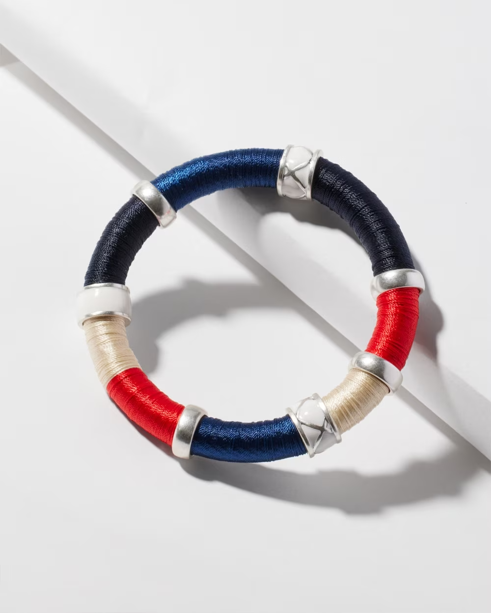 CHICO'S RED WHITE & BLUE MAGNETIC BRACELET