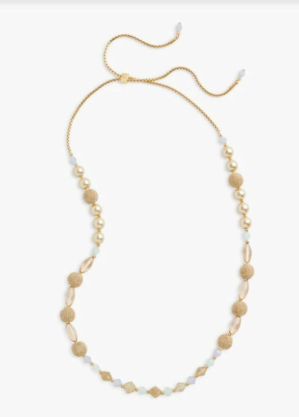 TALBOTS BASKETWEAVE LONG NECKLACE