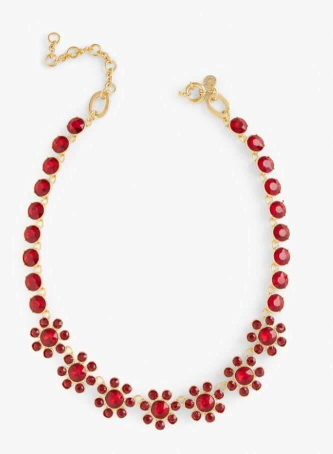 TALBOTS POINSETTIA NECKLACE