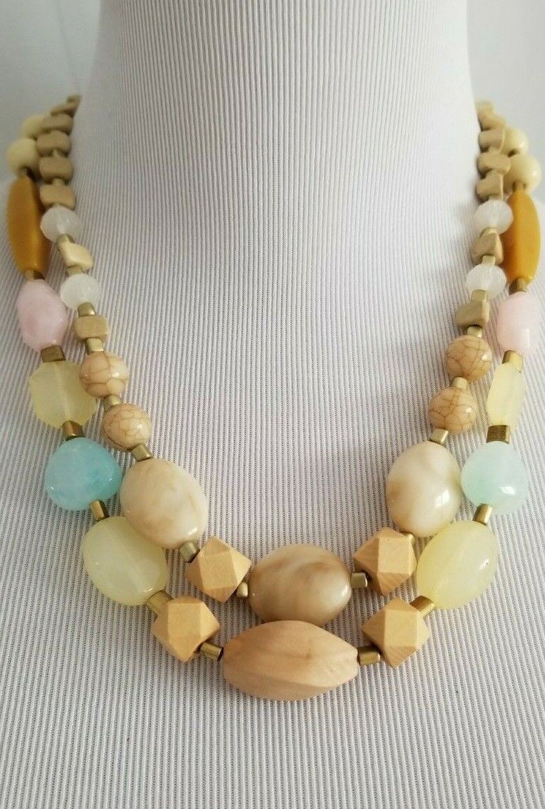ANN TAYLOR MIXED STONE NECKLACE