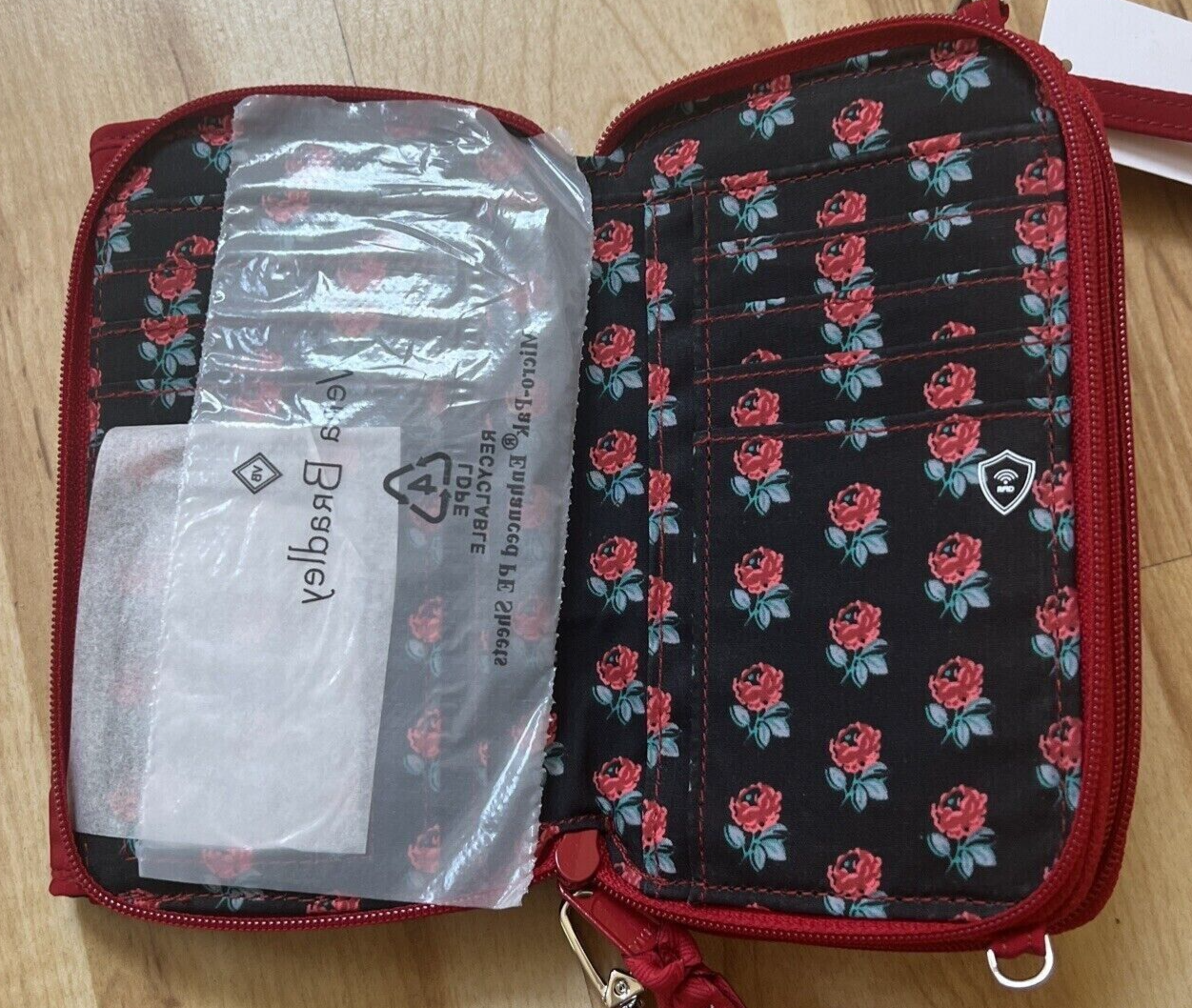 Vera Bradley RFID All in One Crossbody Purse Tango Red