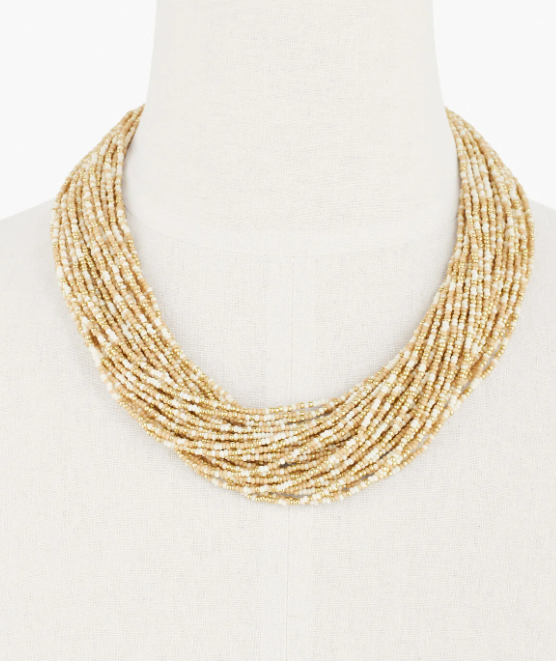 TALBOTS TORSADE BEADED NECKLACE