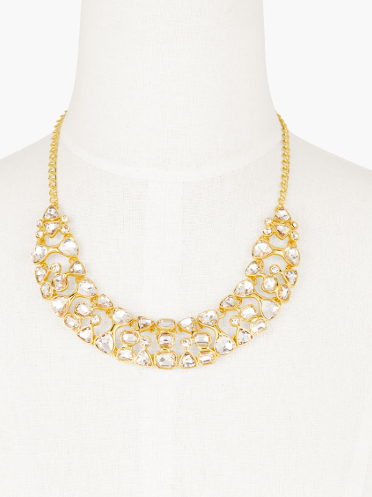 TALBOTS ICE CRYSTAL STATEMENT NECKLACE