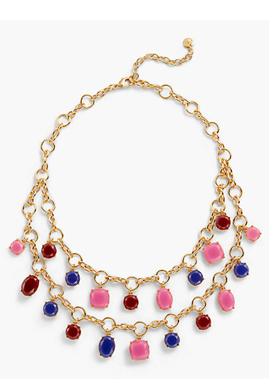 TALBOTS Crystal Statement Necklace