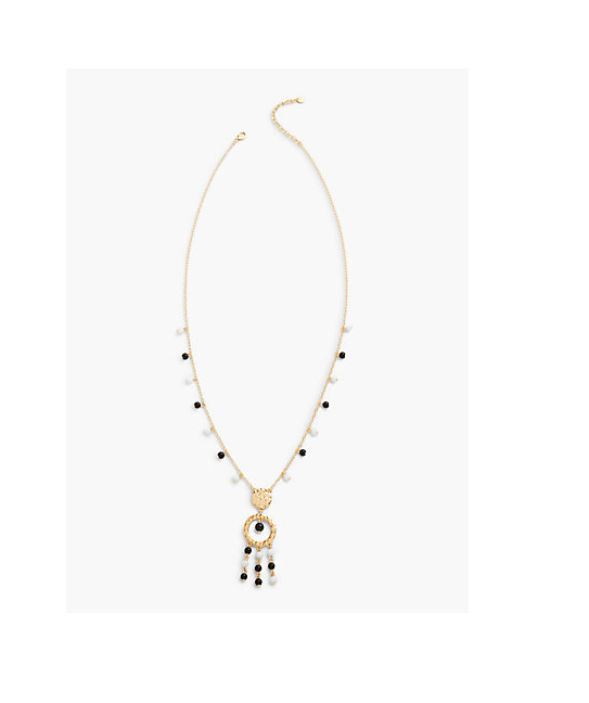 TALBOTS Long Dream Catcher Pendant Necklace