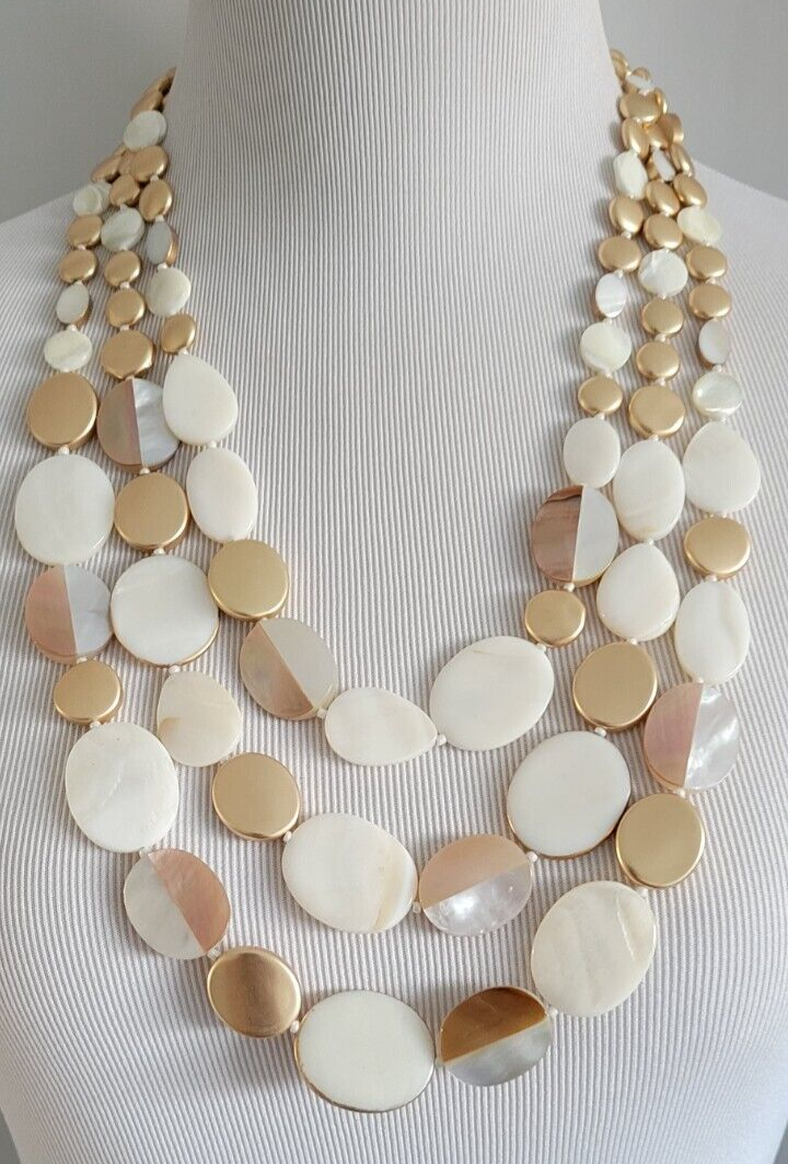 CHICO'S SHELL MULTISTRAND NECKLACE
